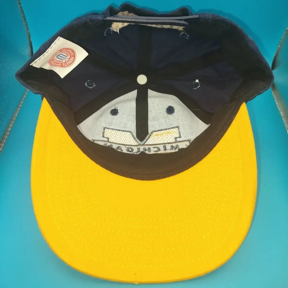 Michigan Hat Cayman Snapback Men's One Size Fits All Navy Yellow
